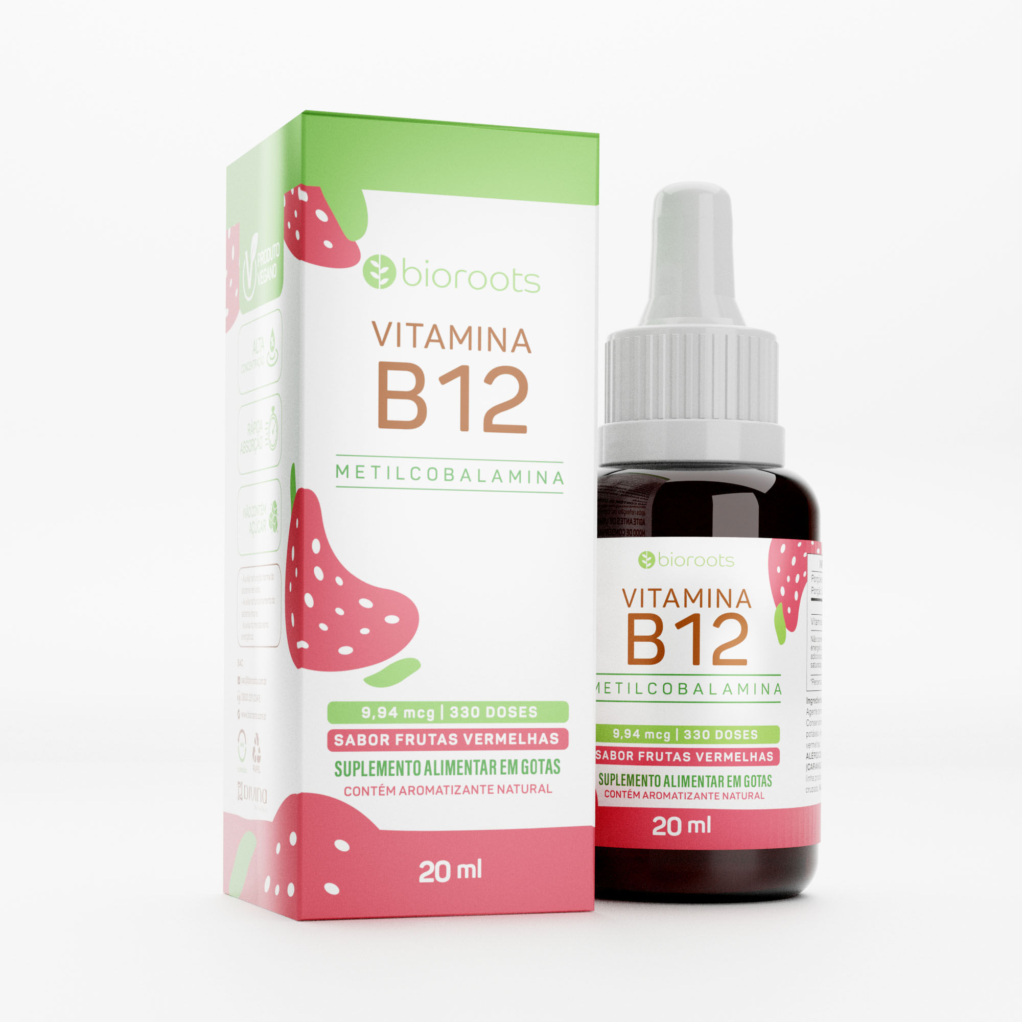 Vitamina B12 Gotas Bioroots 20ml